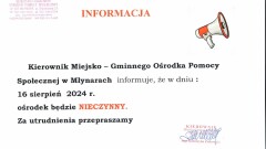 Informacja MGOPS