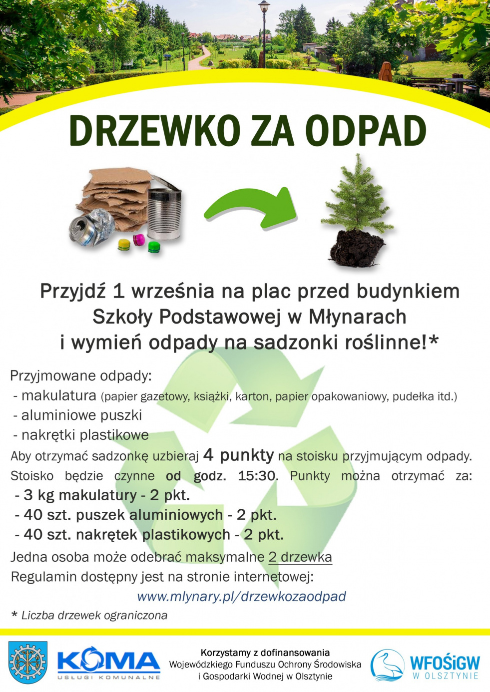 Akcja ekologiczna "Drzewko za odpad"