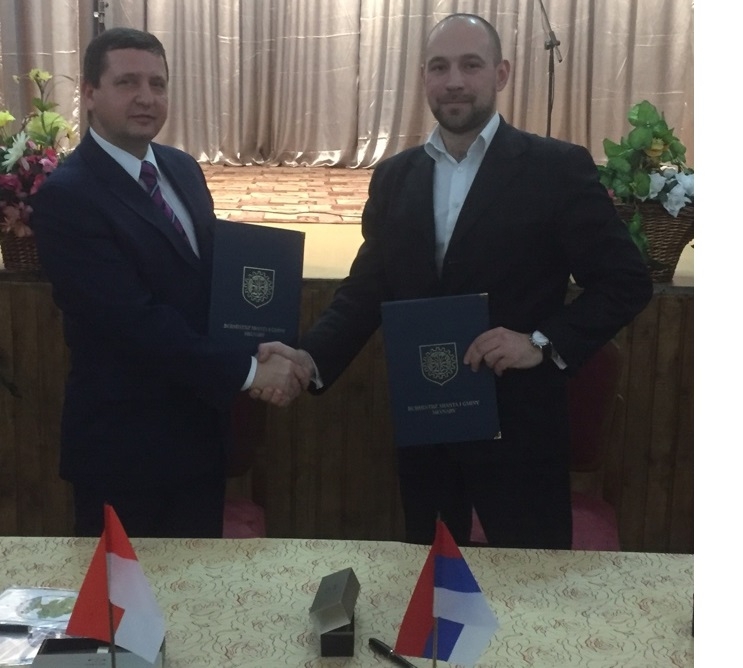 Podpisanie umowy partnerskiej mieście Ladushkin