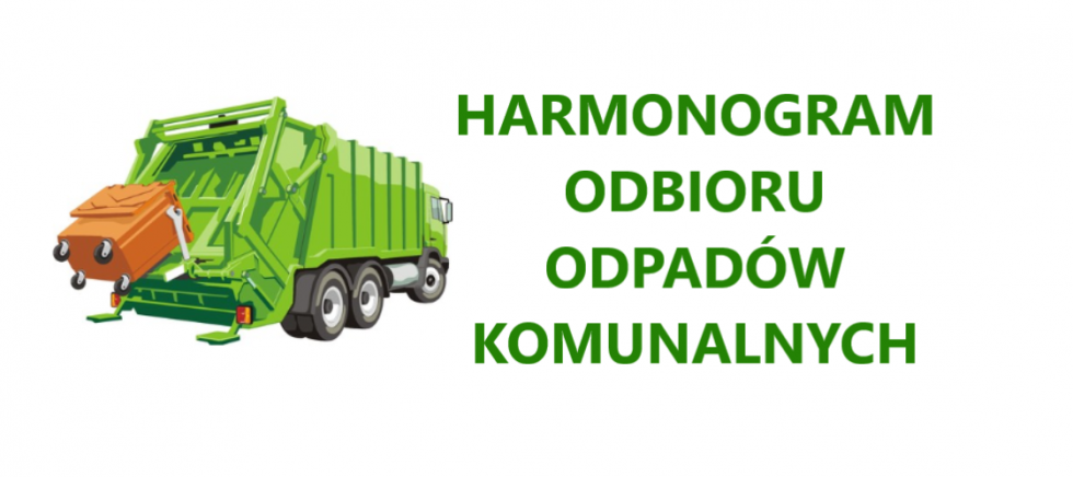 Harmonogram odbioru odpadów komunalnych Gmina i Miasto Młynary - czerwiec 2024r.