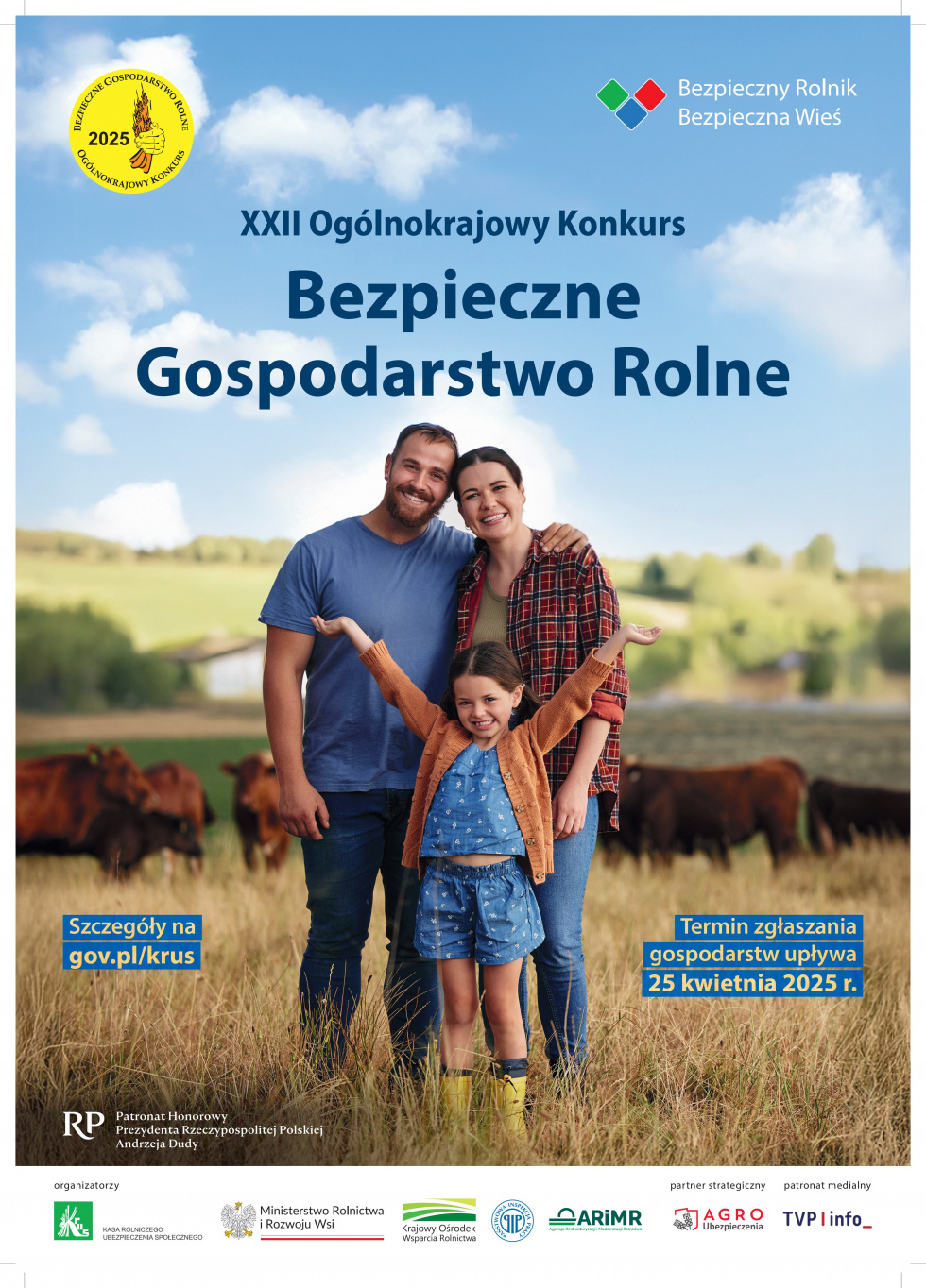 XXII Ogólnokrajowy Konkurs Bezpieczne Gospodarstwo Rolne.