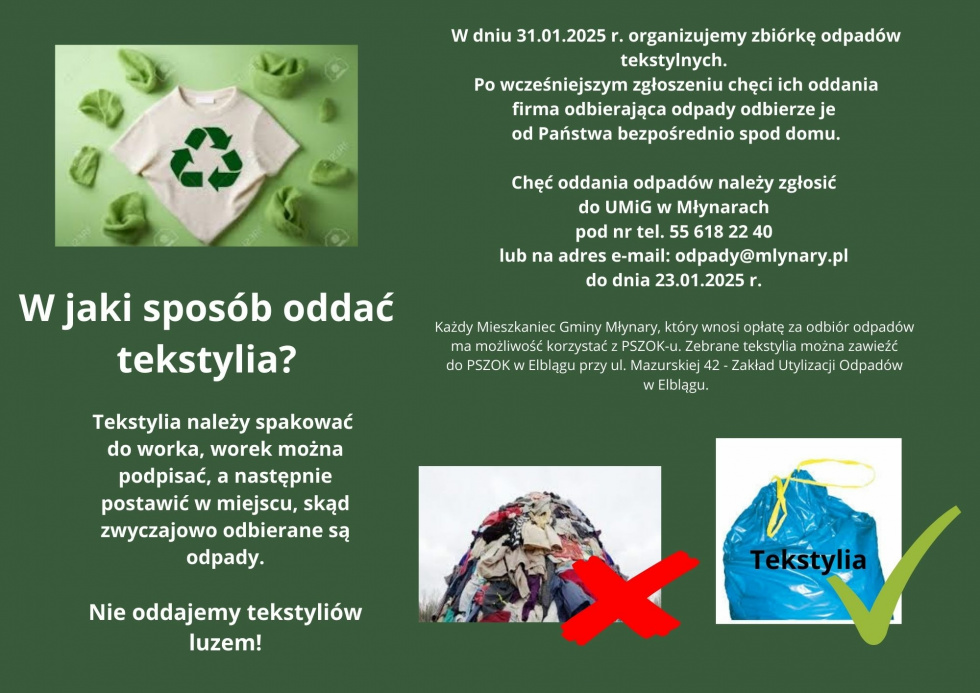 Zbiórka odpadów tekstylnych